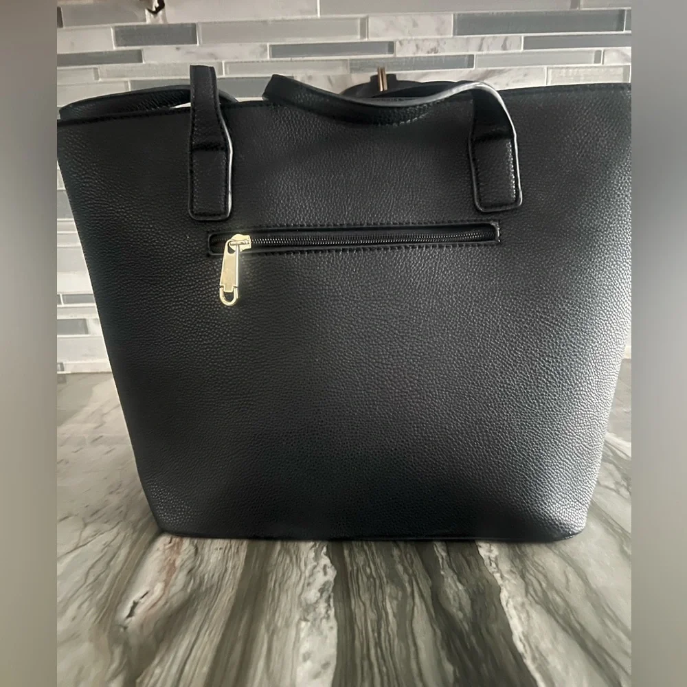 Kate Spade Black Tote with Gold Logo